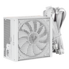 VIDA 850W Heracles White ATX 3.1 Gaming PSU, 80+ Bronze, 140mm Ultra-Quiet FDM Fan, Flat White Cables, PCIe 5.1, Power Lead Not Included, 850 W, 115 - 240 V, 50/60 Hz, 10-8 A, Active, 14 A Image