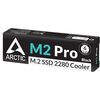 Arctic Cooling ARCTIC M2 Pro - Heatsink cooler for M.2 2280 SSD, ARCTIC TP-3 thermal pads, compatible with PC & PS5  Black Image