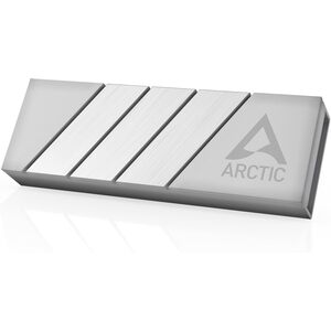Arctic Cooling ARCTIC M2 Pro - Heatsink cooler for M.2 2280 SSD, with ARCTIC TP-3 thermal pads, compatible with PC & PS5, for dual and single-sided SSDs - Silver