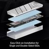 Arctic Cooling ARCTIC M2 Pro - Heatsink cooler for M.2 2280 SSD, with ARCTIC TP-3 thermal pads, compatible with PC & PS5, for dual and single-sided SSDs - Silver Image