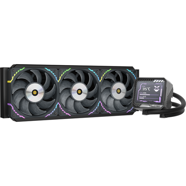 Valkyrie V360 LCD 360mm AiO Liquid CPU Cooler in Black