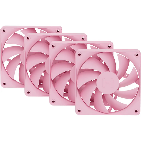 HYTE FA12 120mm PWM Case Fan 4 Pack Strawberry Milk