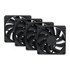 HYTE FA12 120mm PWM Case Fan 4 Pack - Pitch Black Image
