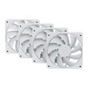 HYTE FA12 120mm PWM Case Fan 4 Pack Snow White Image