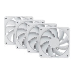 HYTE FA12 120mm PWM Case Fan 4 Pack Snow White
