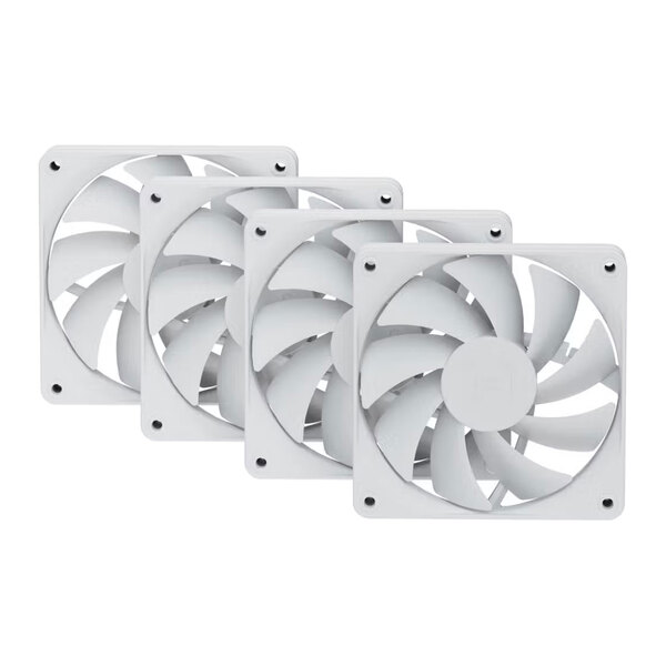 HYTE FA12 120mm PWM Case Fan 4 Pack Snow White
