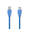 NEDIS 2.0 Metre USB 3.0 Data Extension Cable - Blue Image