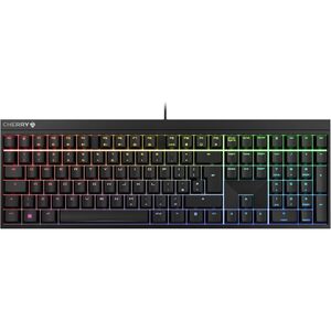 Cherry CHERRY MX 2.0S Mechanical Gaming Keyboard, RGB, UK-Layout, MX2A RED Switches, Black