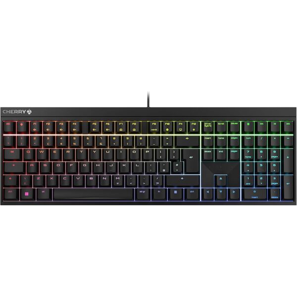 Cherry MX 2.0S Mechanical Gaming Keyboard, RGB, UK-Layout, MX2A RED Switches, Black