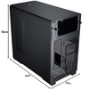 Phanteks Eclipse P200 Air Performance Mini-ITX Case, Tempered Glass - Black - OPEN BOX EX DEMO, UNUSED - PRICED TO CLEAR Image