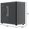 Tecware Fusion 3 Matx Sff Mesh Case w/ 3 Black Fans PWM (Black) Image
