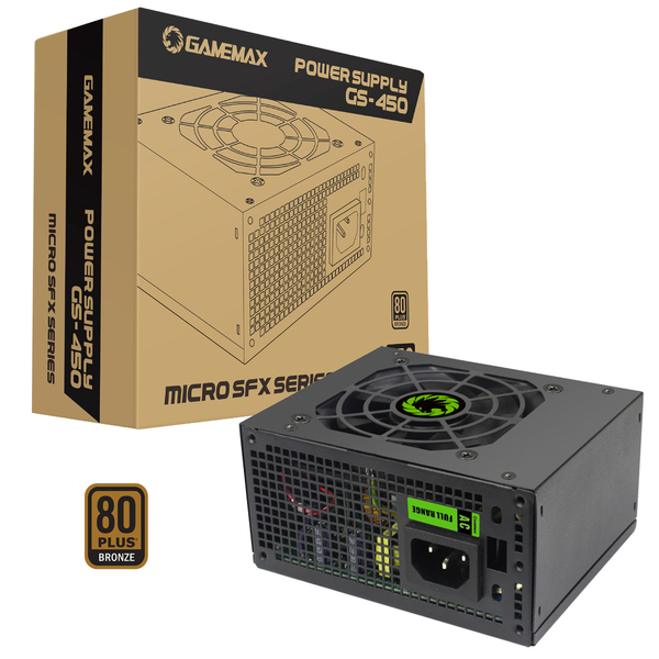 GameMax  GS450 450W 80 Plus Bronze SFX Power Supply