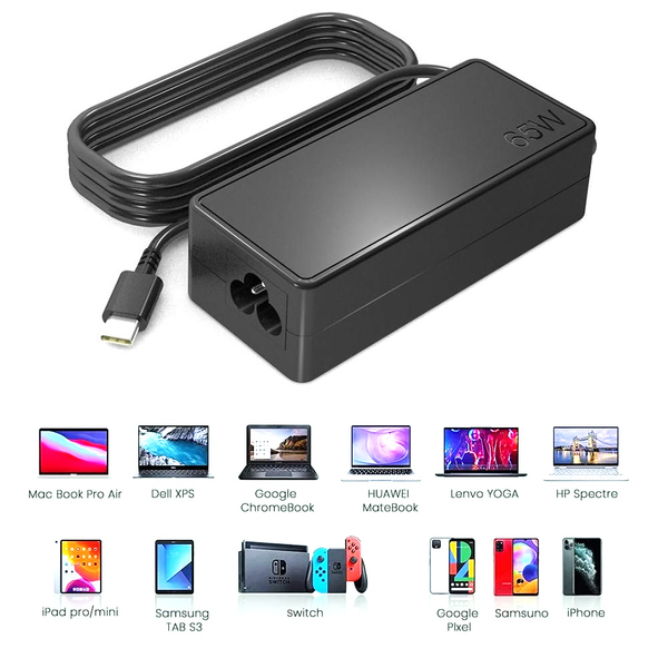 JEDEL 65W Adapter Usb Type C - No Power Cord (Sold Seperatley From £3.00)