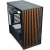 Tecware Timber ATX PC Case, High Airflow Mid Tower with Wood Front Panel, ATX/mATX/ITX – Black Image