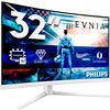 Philips Evnia 32 inch QHD Curved Gaming Monitor, 180 Hz, 2560x1440, 2x HDMI 2.0, 1x DP 1.4, White Image
