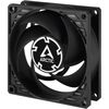 Arctic Cooling ARCTIC P8 Silent - PC fan, 80 mm case fan, optimised for static pressure, virtually silent fan motor, PC, 1600 rpm - Black Image