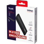 Trust M.2 NVMe SSD Enclosure, USB-C 10Gbps External Hard Drive Enclosure up to 4TB