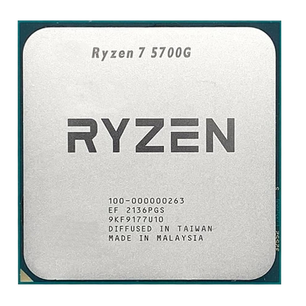 AMD Ryzen 7 5700G 8 Core, 16 Thread, 4.6Ghz, 3.8Ghz Base - OEM