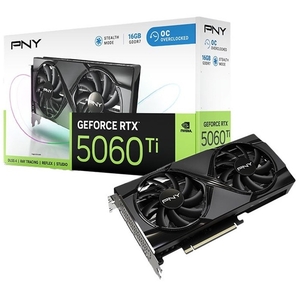 PNY PNY NVIDIA GeForce RTX 5060 Ti DUAL OC 8GB GDDR7 Graphics Card, 4608 CUDA Cores, 2407MHz Core Clock, Dual Fan, 3 x DisplayPort / 1x HDMI Port