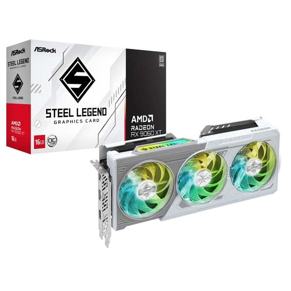 ASROCK Radeon RX 9060 XT Steel Ledgend OC GDDR6 16GB Graphics Card
