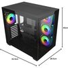 Coolermaster Cooler Master Elite 681 Black Computer Case 4 Pre-Installed Reverse ARGB Fans Image