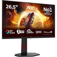 AOC 26.5`` 2560x1440 QD-OLED 360Hz 0.03ms G-SYNC HDMI 2.1 Gaming Monitor