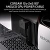 Corsair Type Style B 4 PSU 90° 12V-2x6 GPU Power Cable – For NVIDIA GeForce RTX Graphics Cards, Easy Connection, Ultra-Flexible, Thermal Protection Image