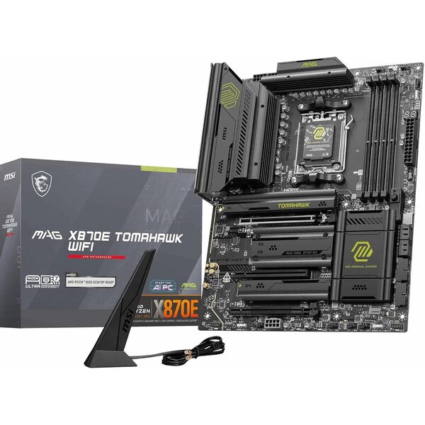 MSI MAG X870E Tomahawk WiFi AM5 DDR5 PCIe 5.0 ATX Motherboard