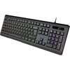 VIDA GAMER BLK 4IN1 USB KB MS HS KIT Keyboard Mouse Included Gaming QWERTY UK English Black Image
