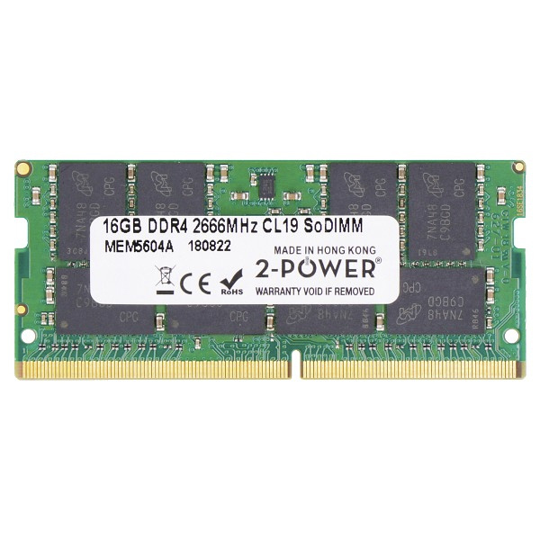 2 Power 16GB (1x16GB) DDR4 2666 Mhz Memory Module CL19 SO Dimm