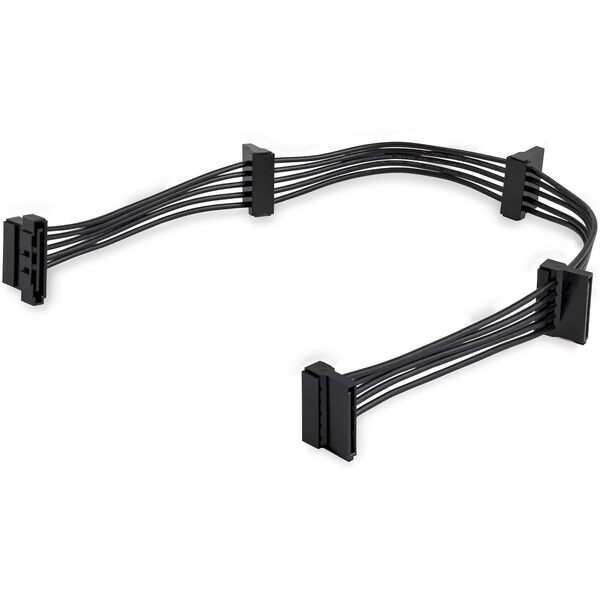 StarTech 400 mm SATA Power Splitter/ 90 Degree  Adapter Cable  M/F