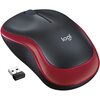 Logitech M185 Wireless Notebook Mouse, USB, Red Image