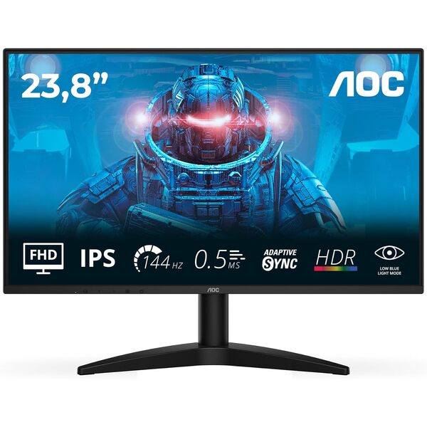 Aoc 24 inch FHD Gaming Monitor 144Hz, IPS Panel, HDR10, 1x HDMI 1.4, 1x DP
