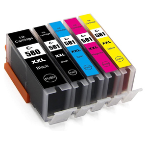 Compatible Inks Canon Compatible Ink set,  1x CLI580 XXL | 4 CLI 581 XL 5 pack set CYMK/KXL