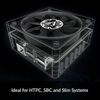 Arctic Cooling ARCTIC P8 Slim PWM PST - 80 mm case fan, optimised for static pressure, case fan with PST connection (PWM Sharing Technology), DC fan, extra slim - 15 mm Image