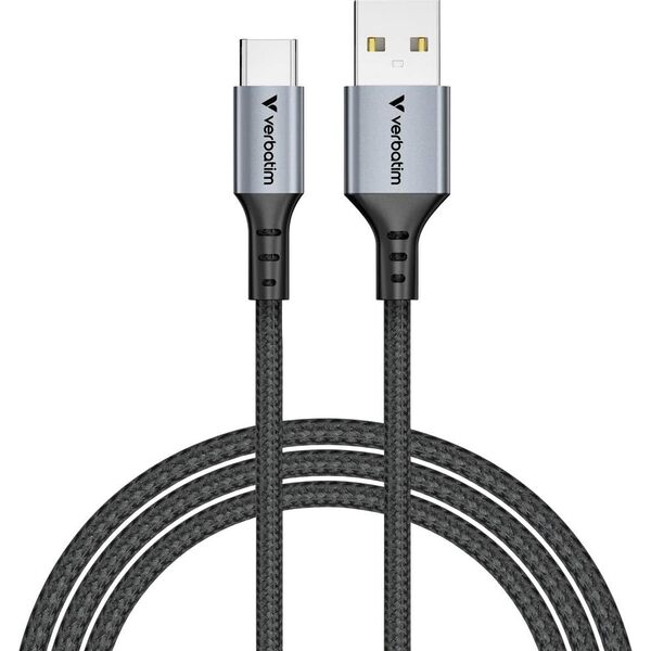 Verbatim Mobile Phone USB Charging Cable - 1x USB-C Plug  / 1x USB-C Plug  / 120cm