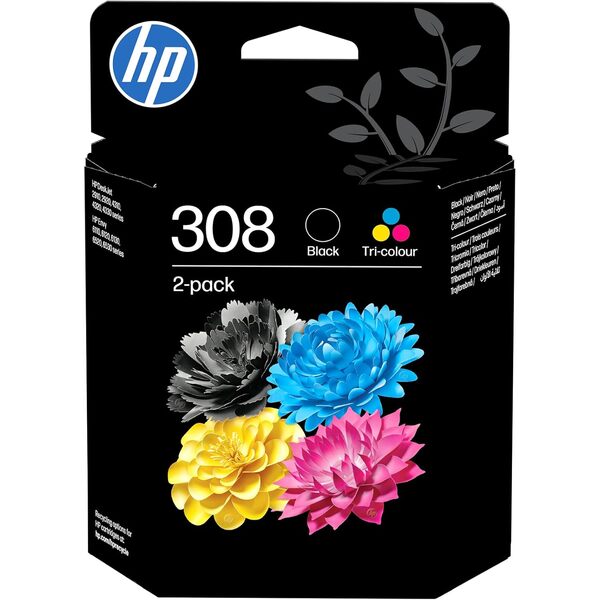 HP 308 Multi Pack - Print cartridges - 1 x Black , 1x Colour