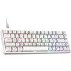 KOORUI 60% Wired Mechanical Gaming Keyboard, 69 Keys, Red Switch, White Image