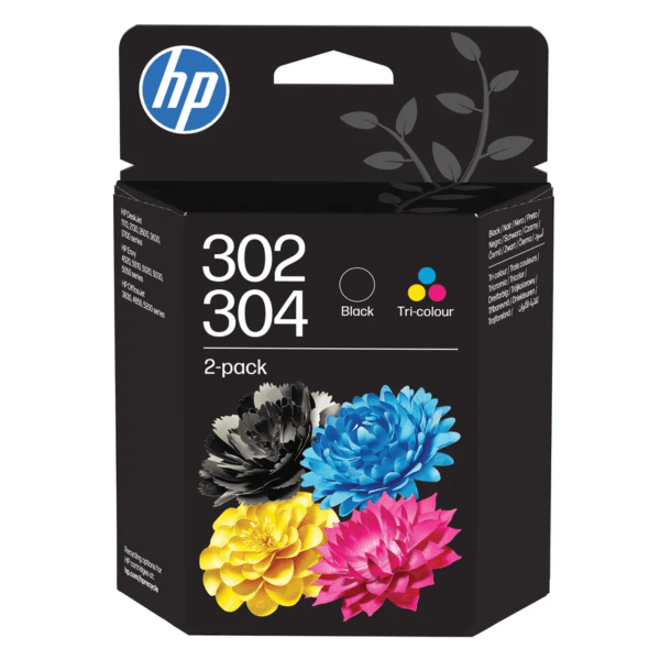 HP 302 / 304 Multipack  Print Cartridge 1 x Black  1x Colour
