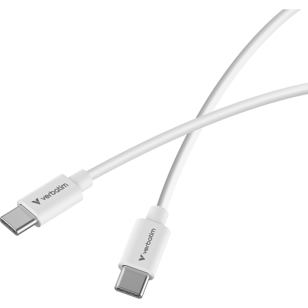 Verbatim Essentials Sync & Charge 3m USB TYPE C to C Cable, 100W PD, 480Mbps, USB Power Delivery 3.0 Supports Up To 100W Fast Charging