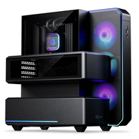 Phanteks EX5 PLUS High Airflow ATX Mid Tower Chamber Case with 360 All-in-One Cooler - Satin Black