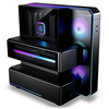 Phanteks EX5 PLUS High Airflow ATX Mid Tower Chamber Case with 360 All-in-One Cooler - Satin Black Image