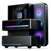 Phanteks EX5 PLUS High Airflow ATX Mid Tower Chamber Case with 360 All-in-One Cooler - Satin Black Image