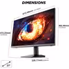 KOORUI 27 inch Gaming Monitor 200Hz, Fast IPS, 1ms, HDR400, FHD 1080P Image