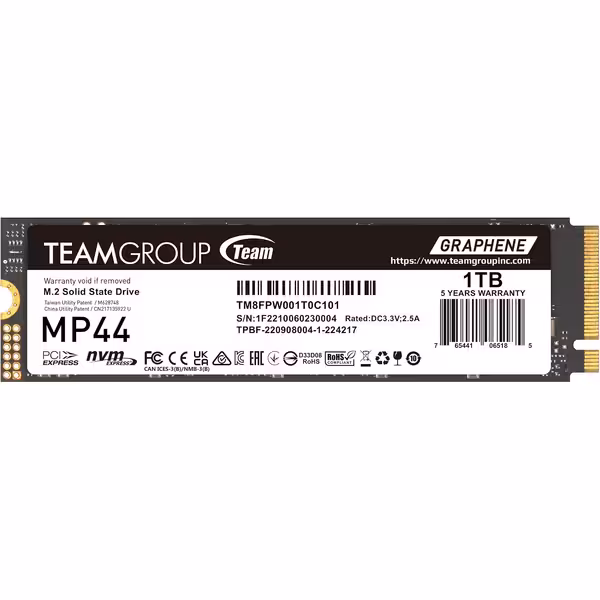 Team Group 1TB Team MP44 M.2 PCIE NVMe SSD Gen 4
