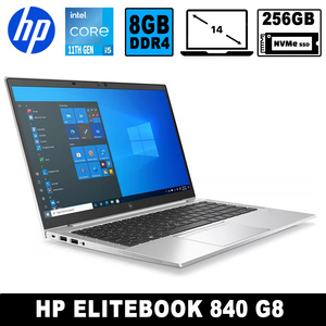 HP HP Refurbished, 14 Inch, 1080p, 11th Gen i5, 8GB DDR4, 256GB NVMe, Windows 11 Pro - 6 Month Warranty
