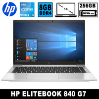 Refurbished HP Elitebook 840 G7 14 INCH, i5 10th Gen, 8GB Ram, 256GB nvme, Windows 11 Professional, 6 Month Warranty