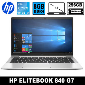 HP Refurbished HP Elitebook 840 G7 14 INCH, i5 10th Gen, 8GB Ram, 256GB nvme, Windows 11 Professional, 6 Month Warranty