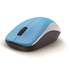 Genius Wireless Mouse, 2.4 GHz with USB Pico Receiver, Adjustable DPI levels up to 1200 DPI, 3 Button with Scroll Wheel, Ambidextrous Design, Blue Image