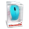 Genius Wireless Mouse, 2.4 GHz with USB Pico Receiver, Adjustable DPI levels up to 1200 DPI, 3 Button with Scroll Wheel, Ambidextrous Design, Blue Image